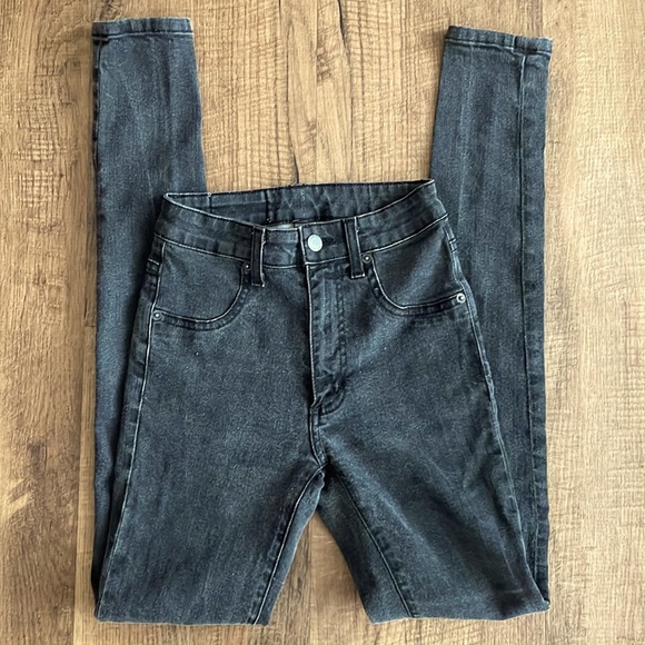 CARMAR Denim style # D088180 size 24 faded Jean black stretchy jeans/jeggings - Picture 2 of 14